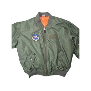 TROOPER Flight/Bomber Jacket With Civil Air Patrol Patch Size M Olive green/Sage
